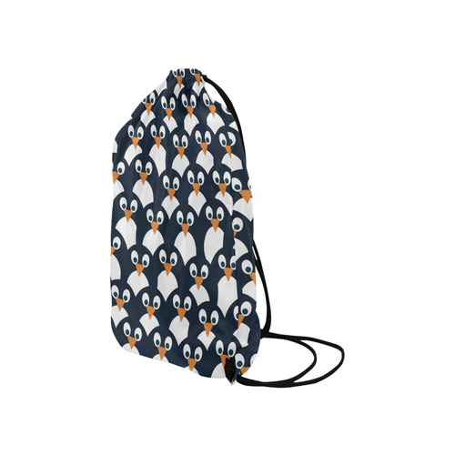 Penguin Pattern Small Drawstring Bag Model 1604 (Twin Sides) 11"(W) * 17.7"(H)