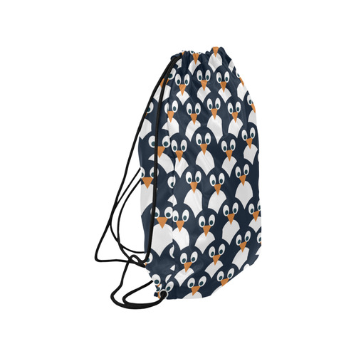 Penguin Pattern Small Drawstring Bag Model 1604 (Twin Sides) 11"(W) * 17.7"(H)