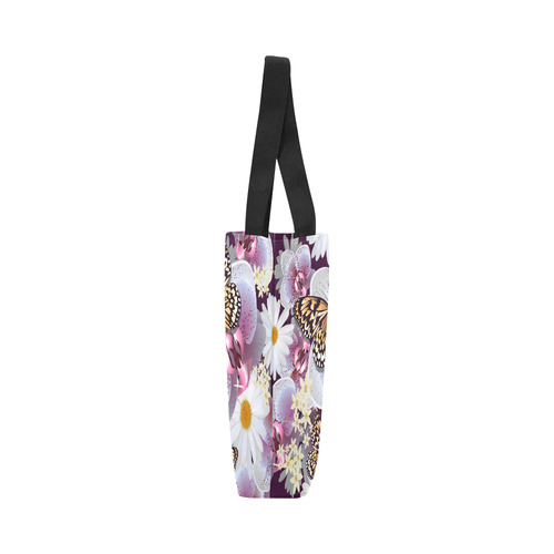 Butterflies Daisies Beautiful Floral Pattern Canvas Tote Bag (Model 1657)