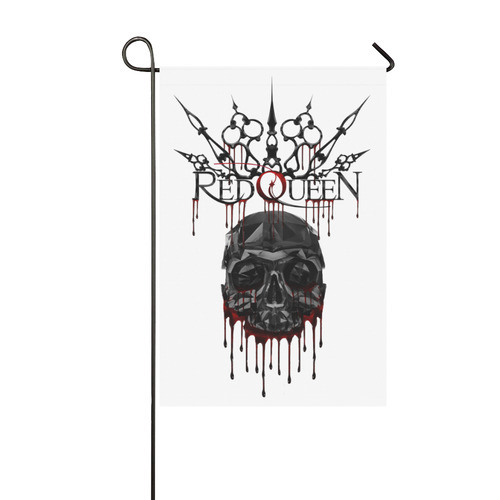 Red Queen Skull Blood Garden Flag 12‘’x18‘’（Without Flagpole）