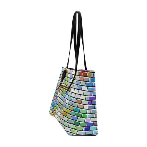 Modern Bricks I by JamColors Euramerican Tote Bag/Large (Model 1656)