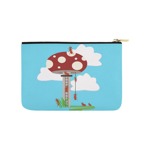 Cartoon Ants Having Fun! Carry-All Pouch 9.5''x6''