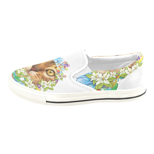 Peek-a-boo Slip-on Canvas Shoes for Kid (Model 019)