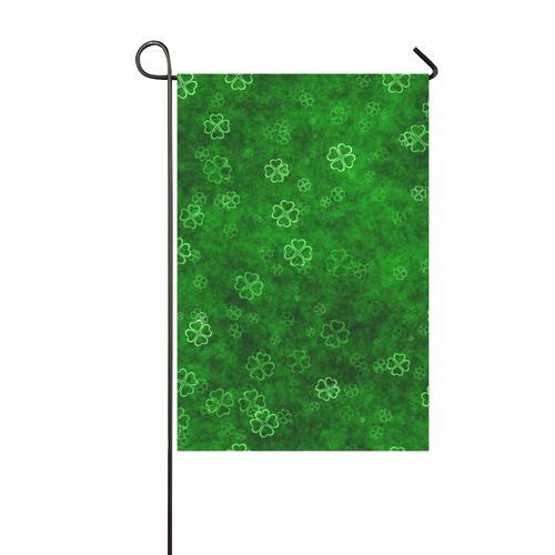 shamrocks 3 green by JamColors Garden Flag 12‘’x18‘’（Without Flagpole）