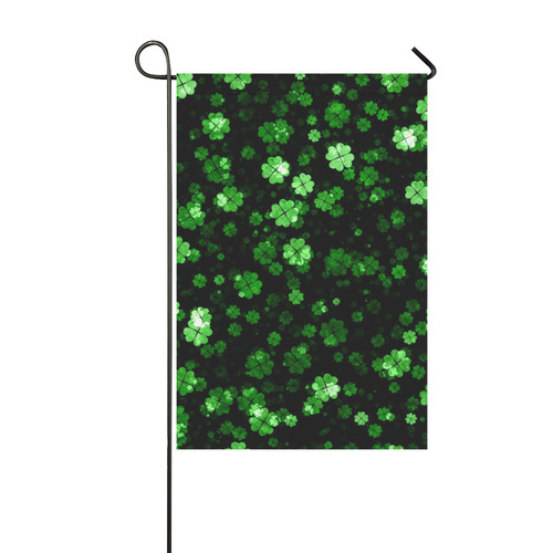 shamrocks 2 green by JamColors Garden Flag 12‘’x18‘’（Without Flagpole）