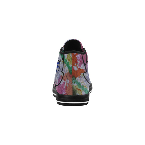 flower power skull Vancouver H Men's Canvas Shoes/Large (1013-1)