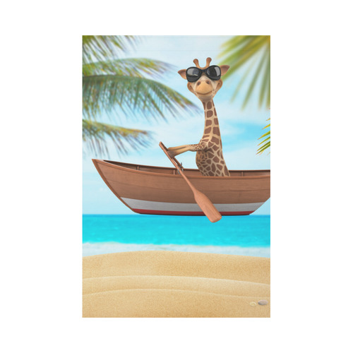 Vacation on beach in the hot summer days Garden Flag 12‘’x18‘’（Without Flagpole）