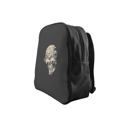 skull witg big eyes A School Backpack (Model 1601)(Small)