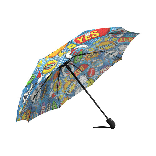 Comic Speech Bubbles Wow Pow Yes Splash Auto-Foldable Umbrella (Model U04)