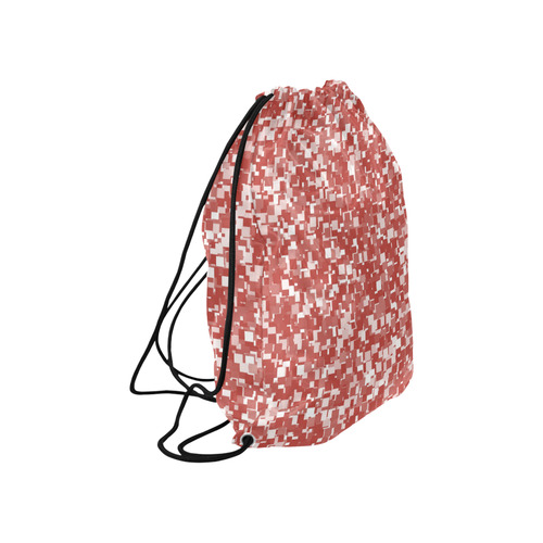 Aurora Red Pixels Large Drawstring Bag Model 1604 (Twin Sides)  16.5"(W) * 19.3"(H)