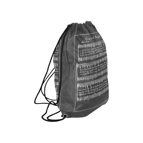 Away in the Manger Chalkboard Large Drawstring Bag Model 1604 (Twin Sides)  16.5"(W) * 19.3"(H)