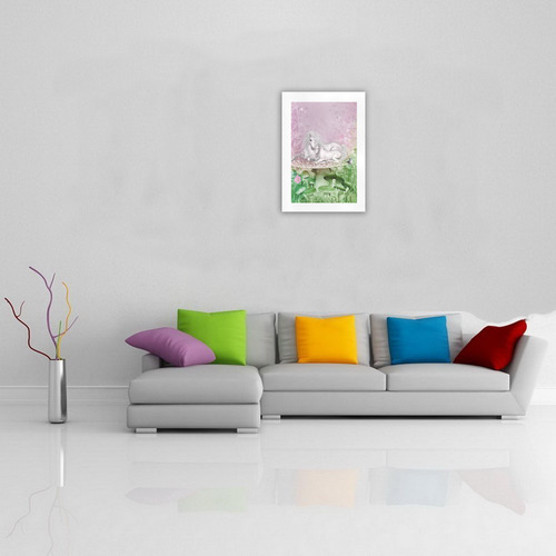 Beautiful unicorn with faol Art Print 16‘’x23‘’