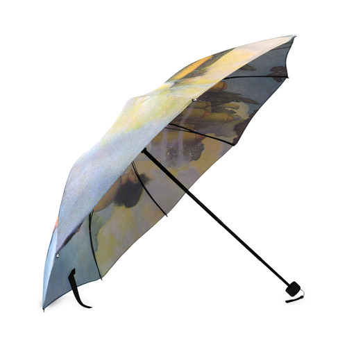 Dinky Bird Maxfield Parrish Fantasy Foldable Umbrella (Model U01)