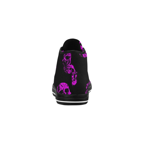 purple skulls Vancouver H Women's Canvas Shoes (1013-1)