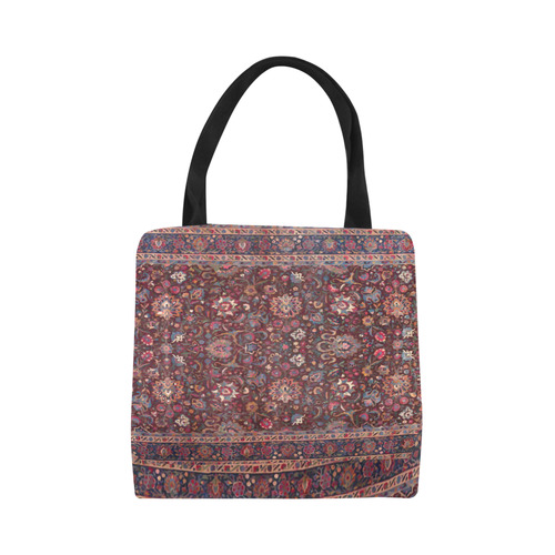 Vintage Floral Persian Rug Pattern Canvas Tote Bag (Model 1657)