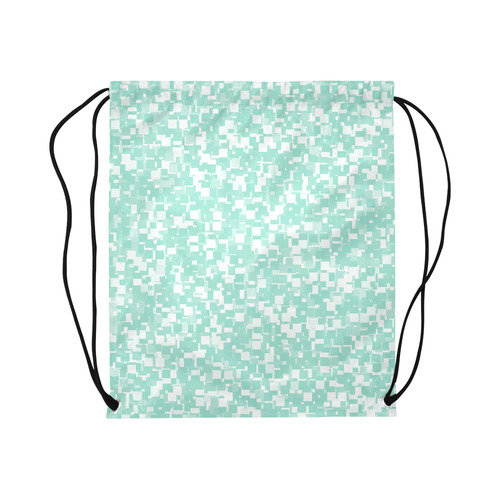 Beach Glass Pixels Large Drawstring Bag Model 1604 (Twin Sides)  16.5"(W) * 19.3"(H)