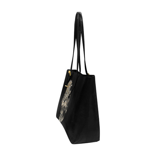 skull witg big eyes A Euramerican Tote Bag/Large (Model 1656)