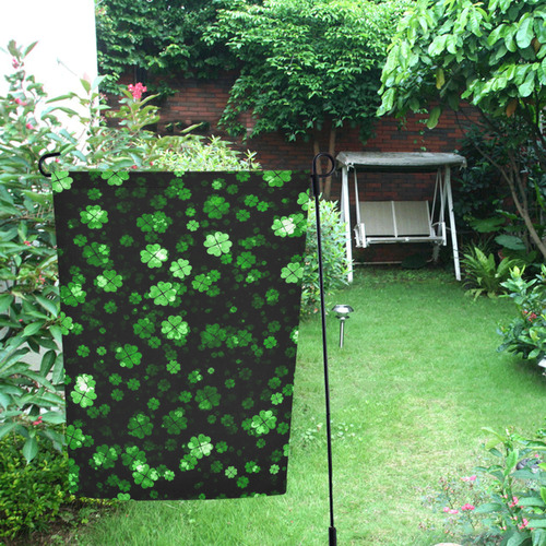 shamrocks 2 green by JamColors Garden Flag 12‘’x18‘’（Without Flagpole）