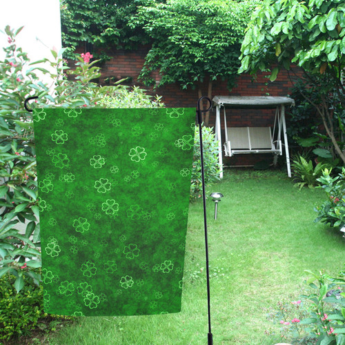 shamrocks 3 green by JamColors Garden Flag 12‘’x18‘’（Without Flagpole）