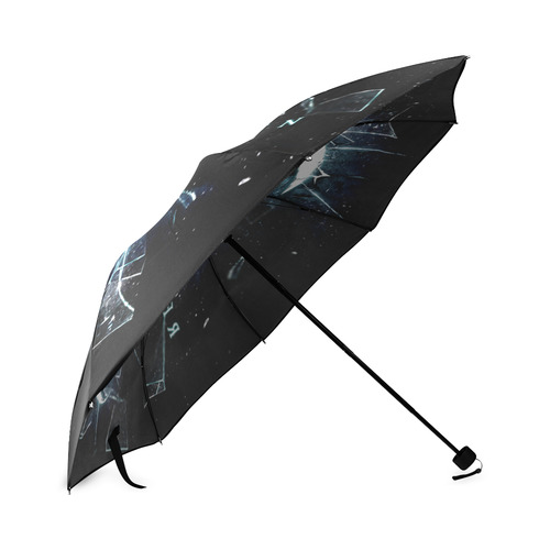 Red Queen Shattered Glass Foldable Umbrella (Model U01)