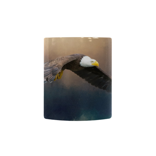 Painting flying american bald eagle Custom Morphing Mug