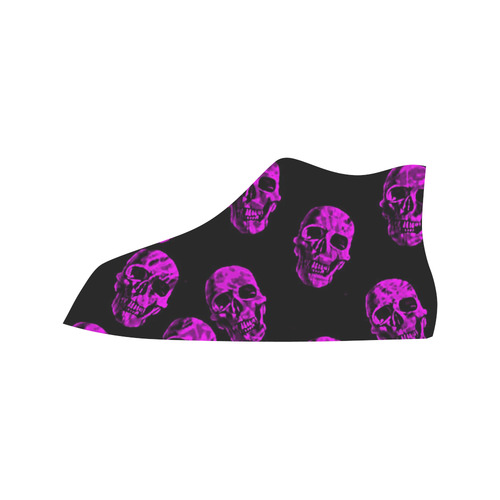 purple skulls Vancouver H Women's Canvas Shoes (1013-1)