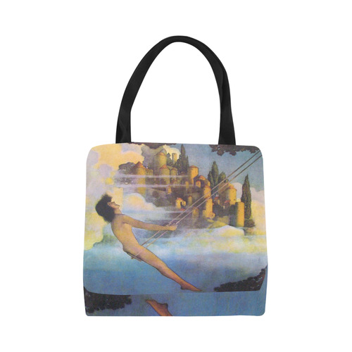 Dinky Bird Maxfield Parrish Fantasy Canvas Tote Bag (Model 1657)