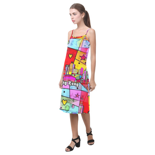 Hong Kong Popart by Nico Bielow Alcestis Slip Dress (Model D05)