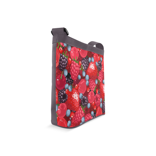 Strawberry Raspberry Blueberry Fruit Pattern Crossbody Bags (Model 1613)