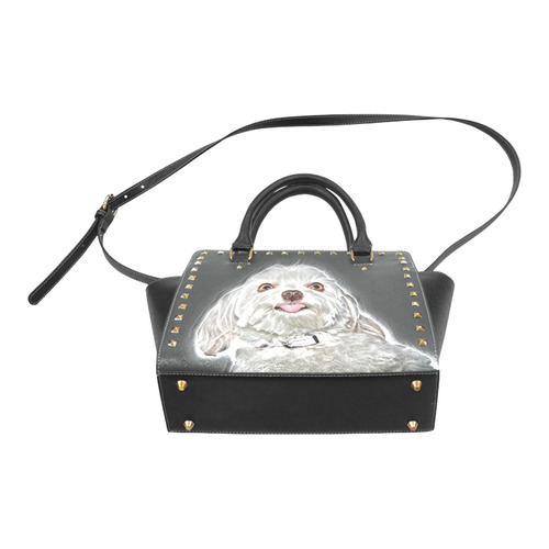 Cheeky Lovely Buddy Rivet Shoulder Handbag (Model 1645)