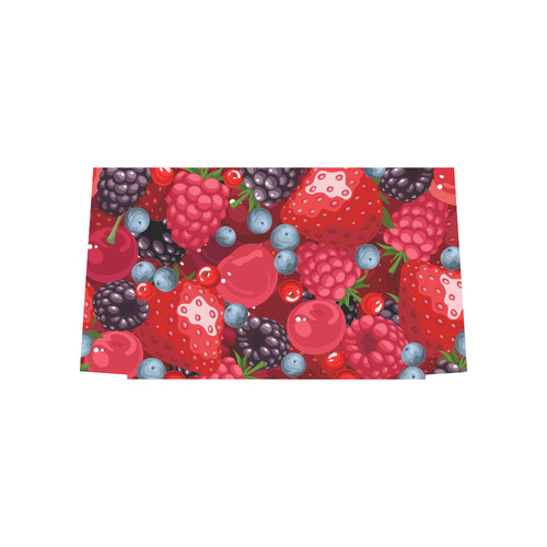 Strawberry Raspberry Blueberry Fruit Pattern Euramerican Tote Bag/Large (Model 1656)