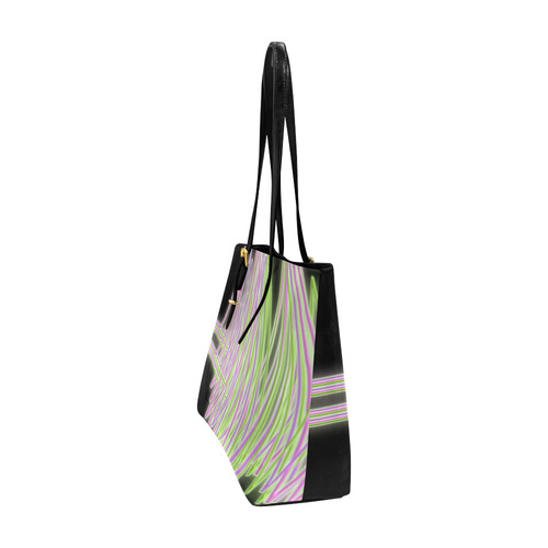 Abstract Waves Euramerican Tote Bag/Large (Model 1656)