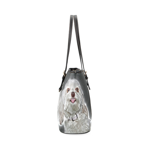Cheeky Lovely Buddy Leather Tote Bag/Large (Model 1640)