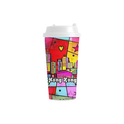 Hong Kong Popart by Nico Bielow Double Wall Plastic Mug