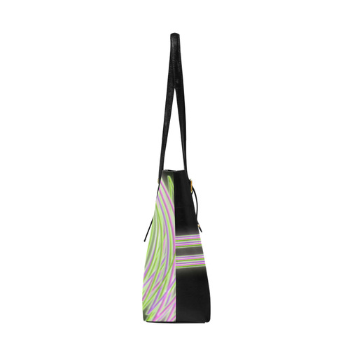 Abstract Waves Euramerican Tote Bag/Large (Model 1656)