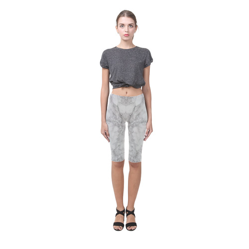 Gray Marble Hestia Cropped Leggings (Model L03)