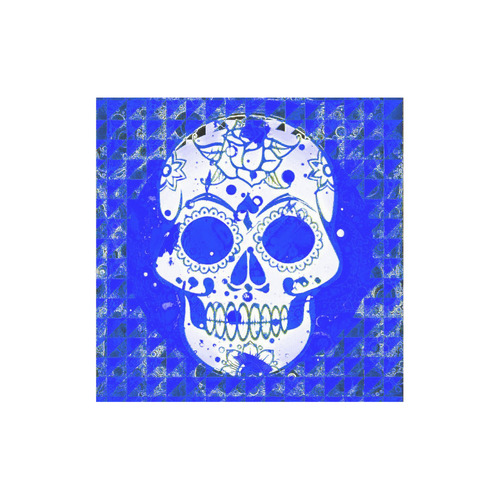 Trendy Skull,inky blue by JamColors Canvas Tote Bag (Model 1657)
