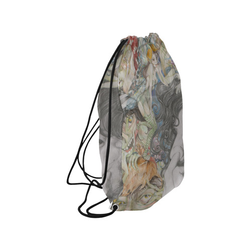Fantasy of Frank Medium Drawstring Bag Model 1604 (Twin Sides) 13.8"(W) * 18.1"(H)