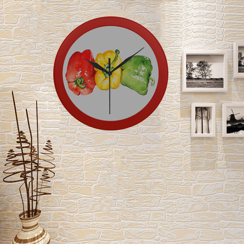 PEPPER Circular Plastic Wall clock