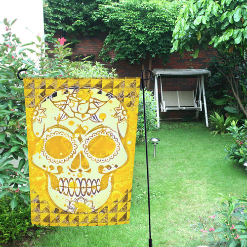 trendy skull, sunny yellow by JamColors