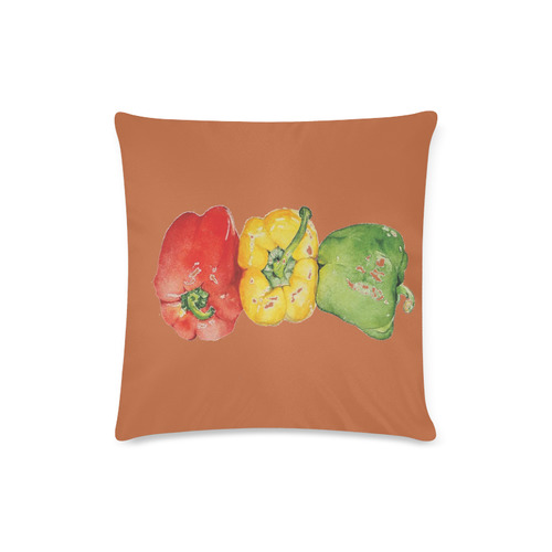 PEPPER Custom Zippered Pillow Case 16"x16"(Twin Sides)