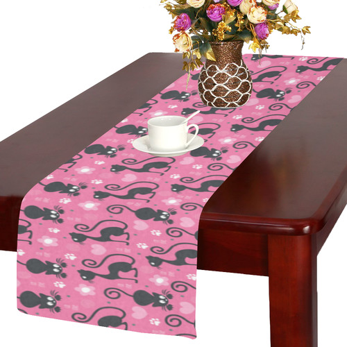 Cute Cats I Table Runner 14x72 inch