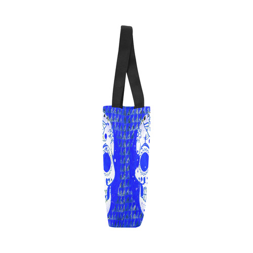 Trendy Skull,inky blue by JamColors Canvas Tote Bag (Model 1657)