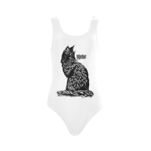 BLACK CAT Vest One Piece Swimsuit (Model S04)