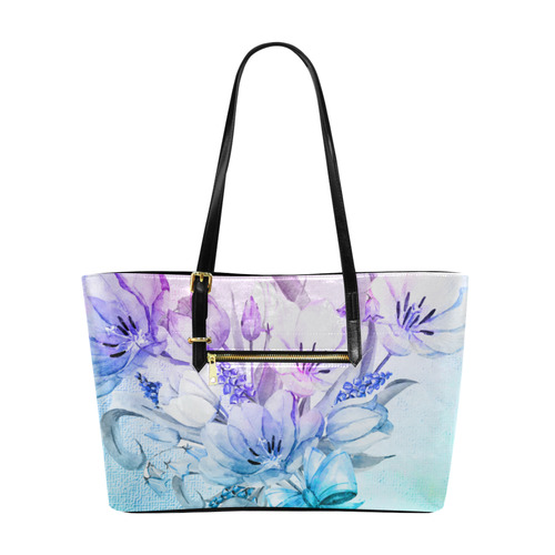 Wonderful flowers in soft watercolors Euramerican Tote Bag/Large (Model 1656)