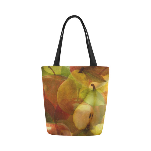 Apple & Pear Canvas Tote Bag (Model 1657)