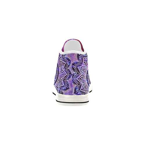Flower Of Life Lotus Of India Galaxy Colored Vancouver H Men's Canvas Shoes (1013-1)
