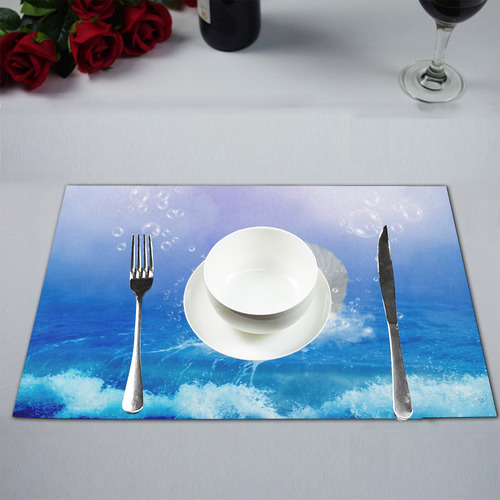 Swimmong swan Placemat 12’’ x 18’’ (Set of 4)