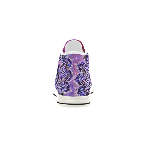Flower Of Life Lotus Of India Galaxy Colored Vancouver H Women's Canvas Shoes (1013-1)