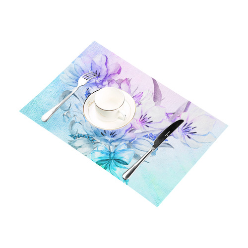 Wonderful flowers in soft watercolors Placemat 12’’ x 18’’ (Six Pieces)